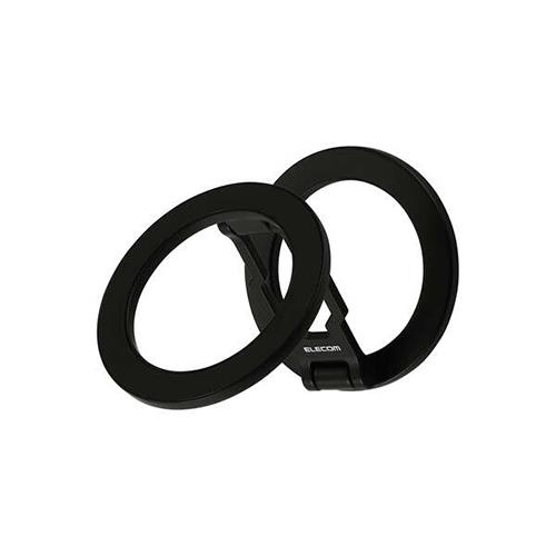 エレコム(ELECOM) P-DSCMPWM01BK ブラック MAGKEEP スマートフォン用 両面マグネットスタンド