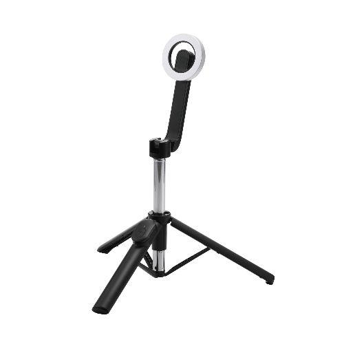 エレコム(ELECOM) P-STSRM01085BK ブラック 三脚 自撮り棒 マグネット スマホスタンド Bluetooth リモコン付き 最大970mm 360度回転