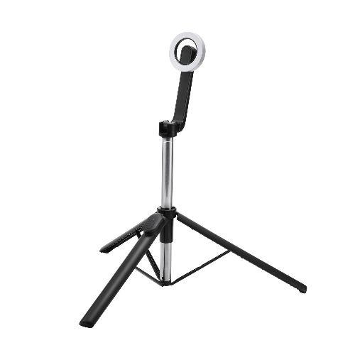 エレコム(ELECOM) P-STSRM01150BK ブラック 三脚 自撮り棒 マグネット スマホスタンド Bluetooth リモコン付き 最大1710mm 360度回転
