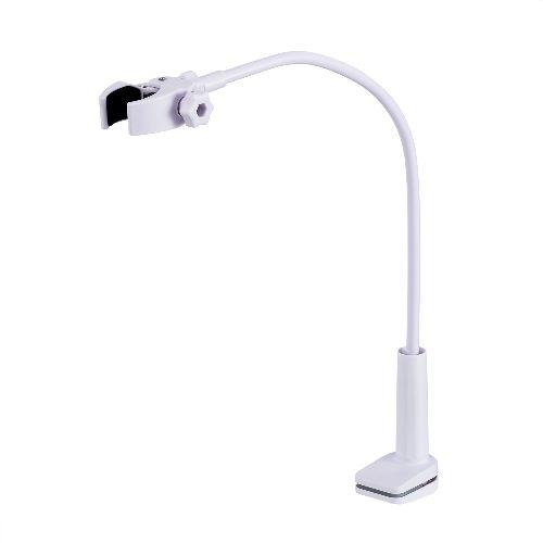 エレコム(ELECOM) BA-HDSTCLWH ホワイト ドライヤースタンド クランプ式 ハンズフリー スタンド 360度回転 角度・高さ調整 フレキシブルアーム