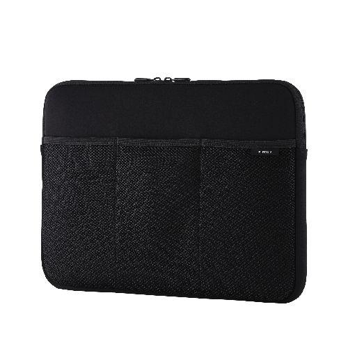エレコム(ELECOM) BM-IB3PT15BK ブラック パソコンケース 15.6インチ メッシュポケット×3 撥水 薄型 耐衝撃 ダブルファスナー スリーブ