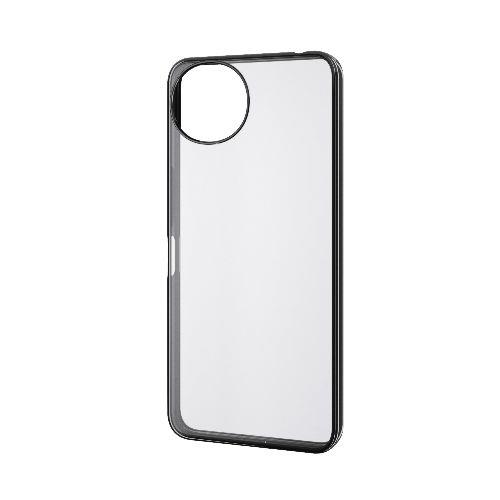 エレコム(ELECOM) PM-S251UCTMBK メタリックブラック AQUOS wish5 SH-52F ケース ソフト カメラレンズ保護設計