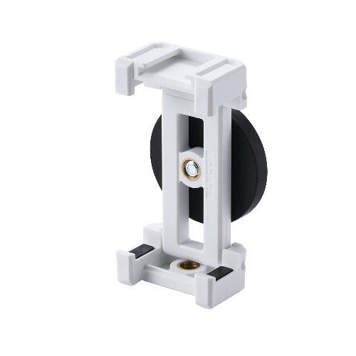 エレコム(ELECOM) P-DSCMPMWWH ホワイト スマホスタンド マグネット ホルダー 壁 固定 強力磁石 360度回転 自撮り / 動画撮影 折り畳み式 薄型