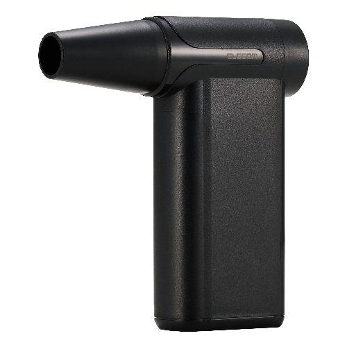 エレコム(ELECOM) AD-ALB04BK ブラック エアダスター 電動 USB 充電式 強力 ブロワー 8段階風量調整 ノズル付属 【 PC キーボード 車内 】