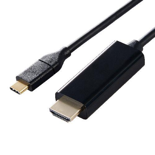 エレコム(ELECOM) DH-CHDMI20BK ブラック USB-C HDMI 変換ケーブル 2m 4K/60Hz対応 Windows MacBook Chromebook Android iPhone iPad ミラーリング