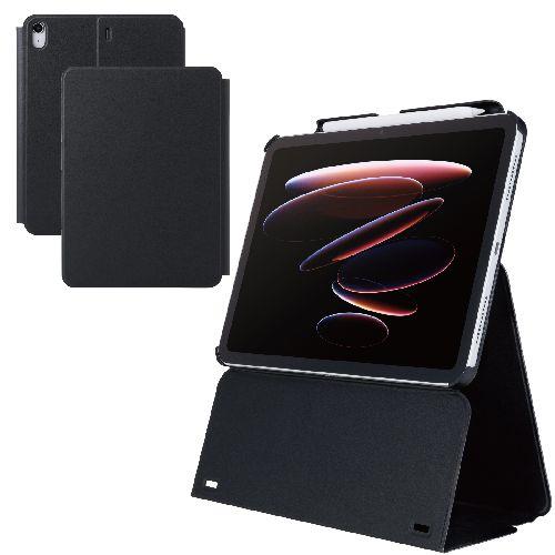 エレコム(ELECOM) TB-A25MWVH2BK ブラック iPad Air ケース 11インチ M3/M2 /10.9インチ 第5世代 第4世代 高さ調整フラップ オートスリープ機能