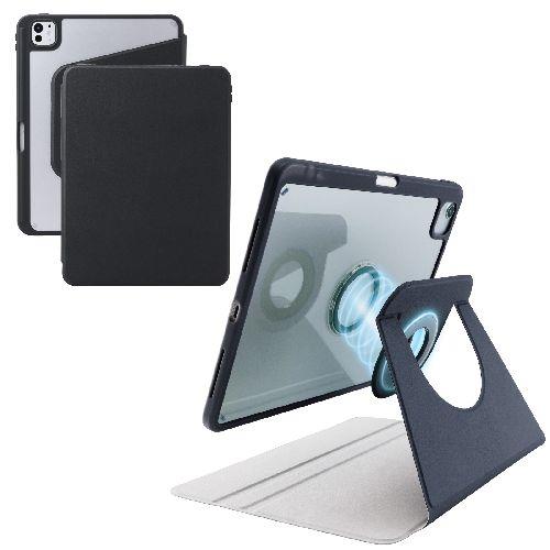 エレコム(ELECOM) TB-A25PMMG360BK ブラック iPad Pro ケース 11インチ M4 マグネット着脱フラップ 360度回転 Apple Pencil収納 背面クリア