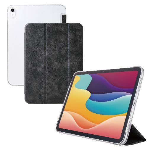 エレコム(ELECOM) TB-A25RWVBK ブラック iPadケース 11インチ A16 /10.9インチ 第10世代 フラップ 2アングル スタンド オートスリープ機能 軽量
