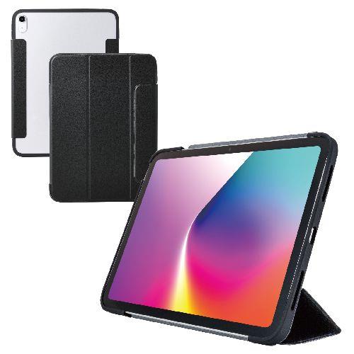 エレコム(ELECOM) TB-A25RWVFCBK ブラック iPadケース 11インチ A16 /10.9インチ 第10世代 マグネット式フラップ 2アングル スタンド