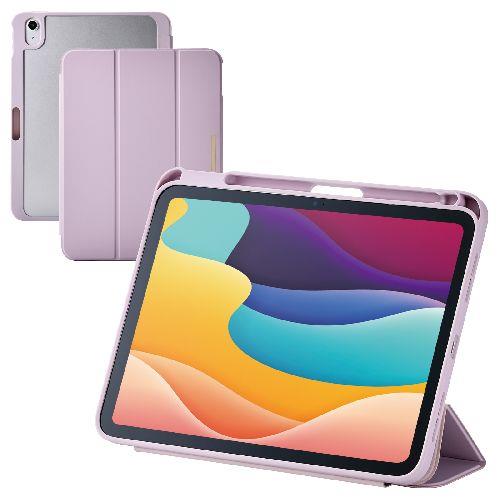 エレコム(ELECOM) TB-A25RWVJM3PU ラベンダー iPadケース 11インチ A16 /10.9インチ 第10世代 マグネット式フラップ Apple Pencil収納 背面クリア