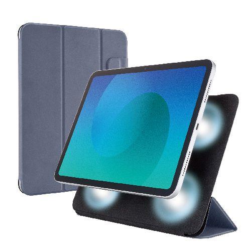 エレコム(ELECOM) TB-A25RWVPF2BG ブルーグレー iPadケース 11インチ A16 /10.9インチ 第10世代 マグネット着脱フラップ 2アングル 三つ折りｽﾀﾝﾄﾞ