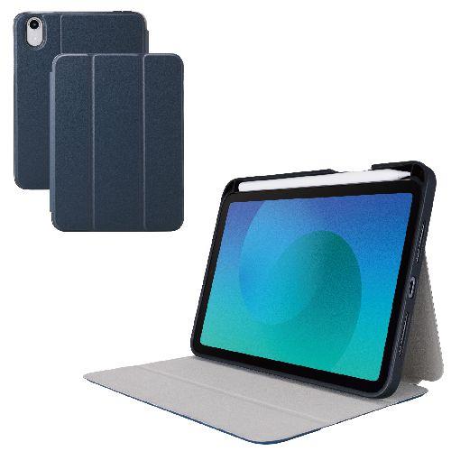 エレコム(ELECOM) TB-A25SSANV ネイビー iPad mini ケース 8.3インチ A17 Pro /第6世代 マグネット式フラップ Apple Pencil収納 衝撃吸収