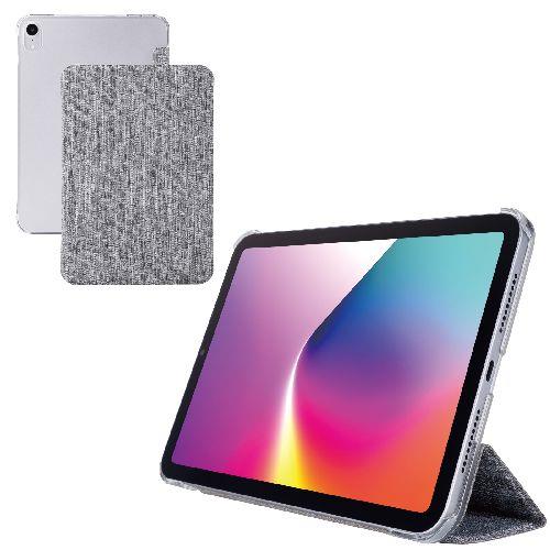 エレコム(ELECOM) TB-A25SWVCGY グレー iPad mini ケース 8.3インチ A17 Pro /第6世代 マグネット式フラップ 2アングル スタンド