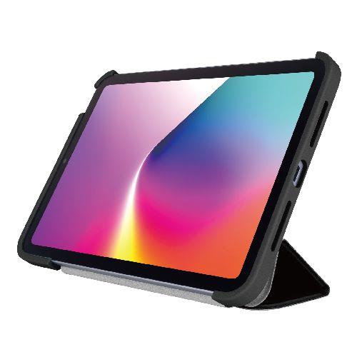 エレコム(ELECOM) TB-A25SWVFCBK ブラック iPad mini ケース 8.3インチ A17 Pro /第6世代 マグネット式フラップ 軽量 薄型 耐衝撃 背面クリア