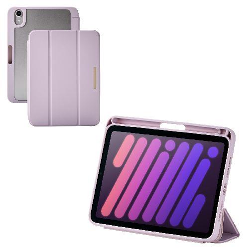 エレコム(ELECOM) TB-A25SWVJM3PU ラベンダー iPad mini ケース 8.3インチ A17 Pro /第6世代 マグネット式フラップ Apple Pencil収納 2アングル