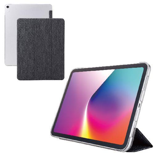 エレコム(ELECOM) TB-A25XWVCBK ブラック iPad Air ケース 13インチ M3/M2 マグネット式ファブリックフラップ 2アングル スタンド 軽量 薄型