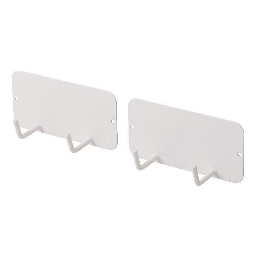 エレコム(ELECOM) KA-KSLHKWH ホワイト マグネット キッチンツールフック 2個入り 壁掛け 冷蔵庫 壁面 玄関 浮かせる収納 side