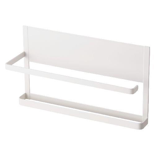 エレコム(ELECOM) KA-KSLKPWH ホワイト マグネット キッチンペーパーホルダー 大判ロール対応 ふきん掛け フック6個付属 side