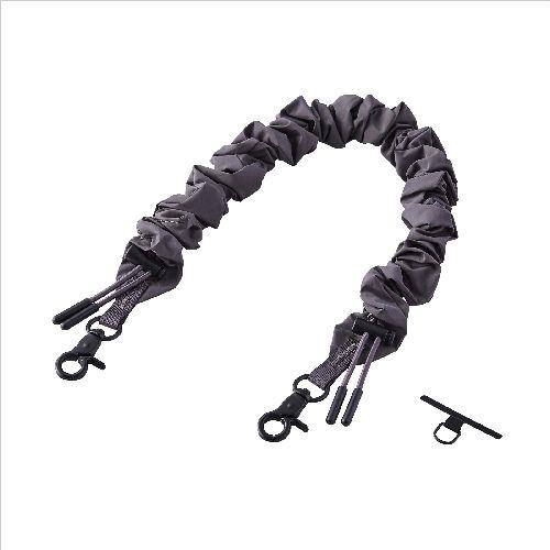 エレコム(ELECOM) P-STHSCOGY チャコールグレー スマホストラップ シュシュ風デザイン スポーティー ハンドストラップ 手首 落下防止 軽量 長さ調整可