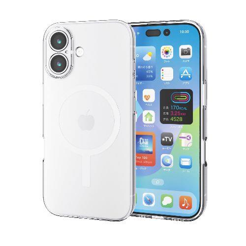 エレコム(ELECOM) PM-A25AUCTKMGCR クリア iPhone17 ケース ソフト 衝撃吸収 MAGKEEP 磁力吸着ワイヤレス充電対応 極限保護