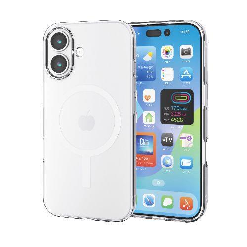 エレコム(ELECOM) PM-A25AUCTMGCR クリア iPhone17 ケース ソフト 衝撃吸収 MAGKEEP 磁力吸着ワイヤレス充電対応