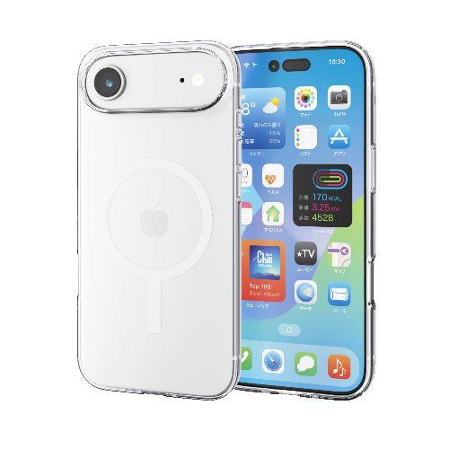エレコム(ELECOM) PM-A25BUCTMGCR クリア iPhone Air ケース ソフト 衝撃吸収 MAGKEEP 磁力吸着ワイヤレス充電対応