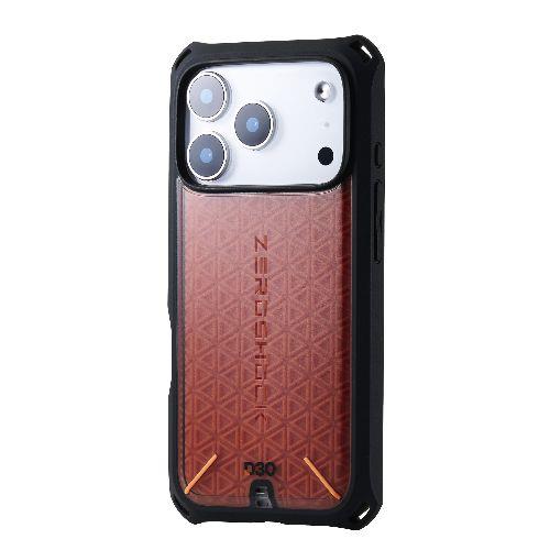 エレコム(ELECOM) PM-A25CZEROD3BK ブラック iPhone17 Pro ケース ハイブリッド D3O R 超衝撃保護 フィルム付 ZEROSHOCK
