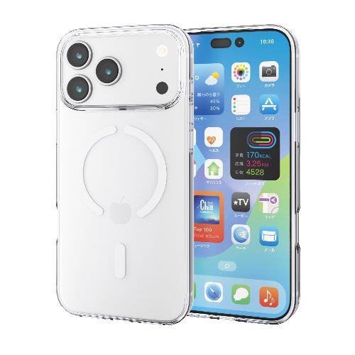 エレコム(ELECOM) PM-A25DUCTMGCR クリア iPhone17 Pro Max ケース ソフト 衝撃吸収 MAGKEEP 磁力吸着ワイヤレス充電対応