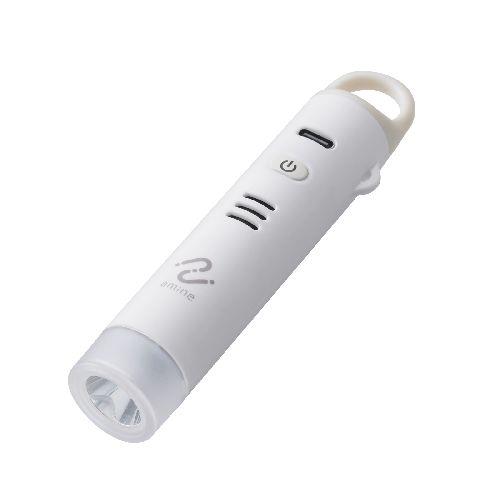 ロジテック(LOGITEC) LGT-LWUCSS1WHM ホワイト  iPhone版 LEDライト搭載忘れ物防止タグ スマホ連携防犯ブザー 充電式 Apple「探す」対応