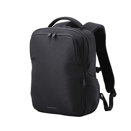 エレコム(ELECOM) ZSB-BP01P14BK ブラック リュック 13L 衝撃吸収 14インチPC対応 出張 通勤 小物整理ポケット付 撥水 バックパック ZEROSHOCK