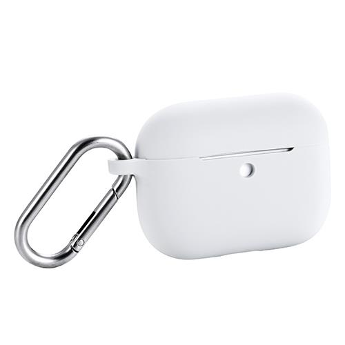 エレコム(ELECOM) AVA-AP07SCGY グレー AirPods Pro 3 ケース MagSafe対応 シリコン 耐衝撃 滑りにくい カラビナ付 落下防止