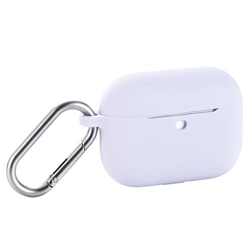 エレコム(ELECOM) AVA-AP07SCPU パープル AirPods Pro 3 ケース MagSafe対応 シリコン 耐衝撃 滑りにくい カラビナ付 落下防止