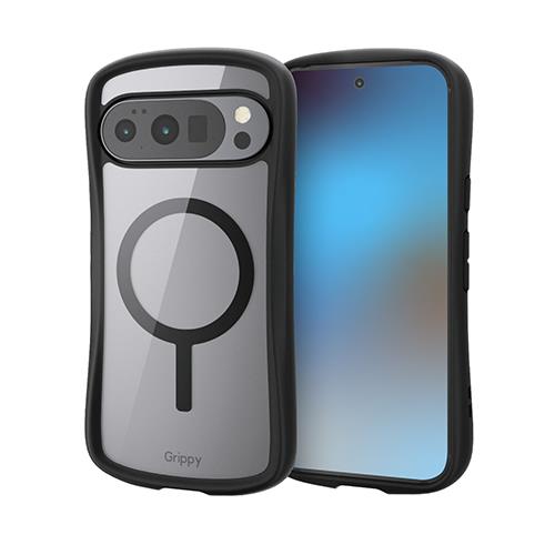 エレコム(ELECOM) PM-P252GRPFMBK ブラック Google Pixel 10/10 Pro ケース ハイブリッド 衝撃吸収 カメラ周り保護 磁気装着ワイヤレス充電対応 Grippy