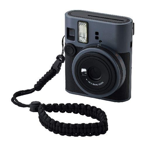 エレコム(ELECOM) IC-STHKNBK ブラック カメラストラップ 手首用 チェキ instax 写ルンです コンデジ対応 長さ28cm