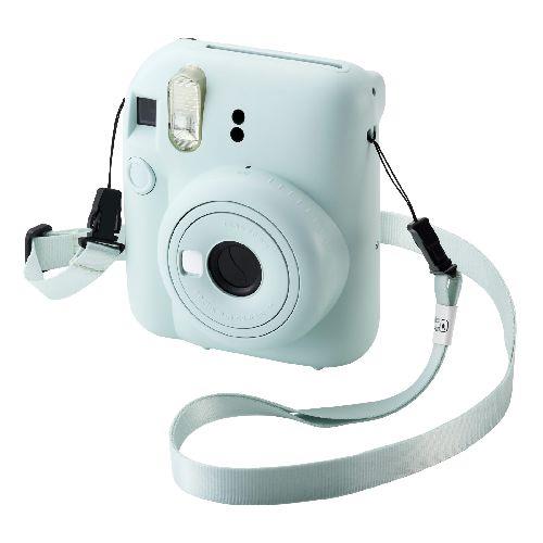 エレコム(ELECOM) IC-STSDM12GN グリーン カメラストラップ 首掛け / 肩掛け / たすき掛け チェキ instax 写ルンです コンデジ対応 長さ調整可