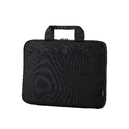 エレコム(ELECOM) BM-IBHC11BK ブラック パソコンケース 11.6インチ フルオープン PC操作可 撥水 軽量 スリム ハンドル付き 前面収納ポケット