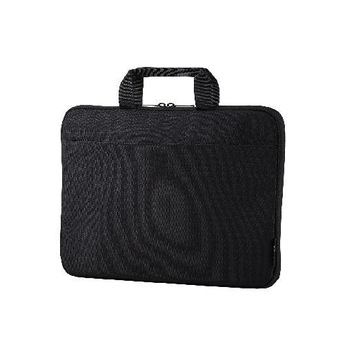 エレコム(ELECOM) BM-IBHC13BK ブラック パソコンケース 13.3インチ フルオープン PC操作可 撥水 軽量 スリム ハンドル付き 前面収納ポケット