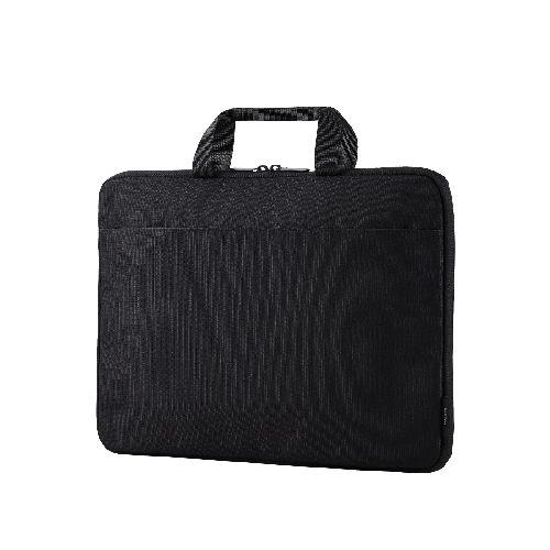 エレコム(ELECOM) BM-IBHC15BK ブラック パソコンケース 15.6インチ フルオープン PC操作可 撥水 軽量 スリム ハンドル付き 前面収納ポケット