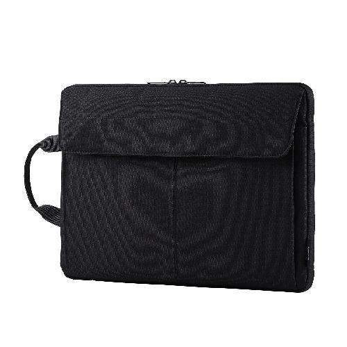 エレコム(ELECOM) BM-IBHP15BK ブラック パソコンケース 15.6インチ 撥水 軽量 スリム ハンドル付き 前面仕分けポケット ダブルファスナー