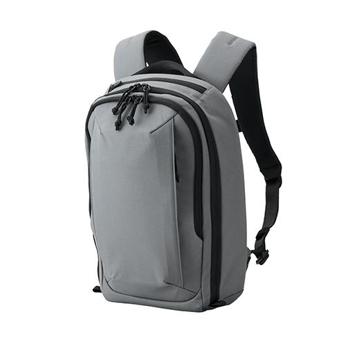 エレコム(ELECOM) BM-MNLBP04DGY チャコール リュック ビジネスリュック 14L 撥水 多収納 PC14インチ対応 通勤 旅行 コンパクト バックパック MNL