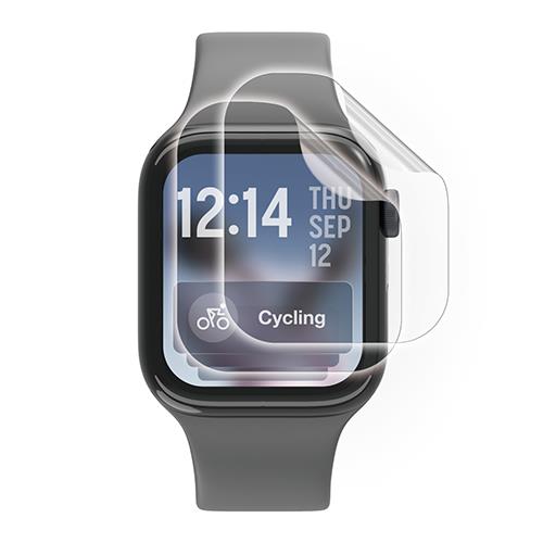 エレコム(ELECOM) AW-25AFLAFPRGJ アップルウォッチ 衝撃吸収 フィルム 2枚入 Series 11/10 (46mm)対応 全面保護 高透明 指紋防止 気泡防止