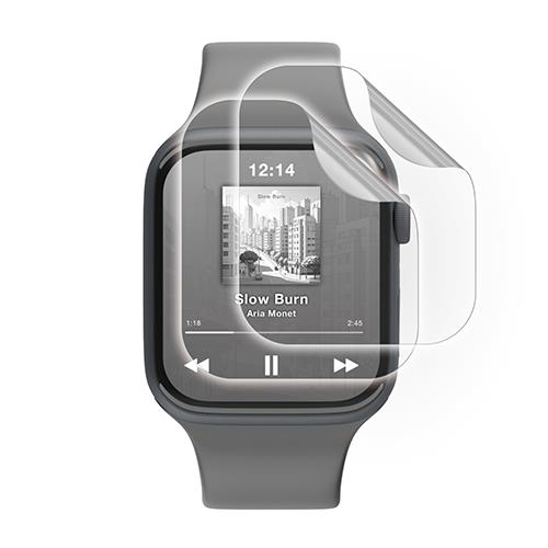 エレコム(ELECOM) AW-25DFLAFPRGJ アップルウォッチ 衝撃吸収 フィルム 2枚入 SE 第3世代/第2世代 (44mm)対応 全面保護 高透明 指紋防止