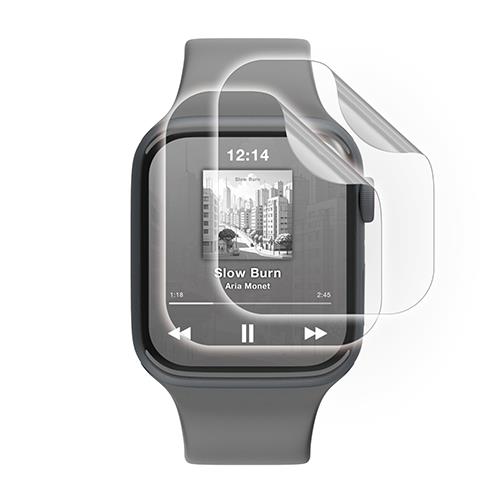 エレコム(ELECOM) AW-25EFLAFPRGJ アップルウォッチ 衝撃吸収 フィルム 2枚入 SE 第3世代/第2世代 (40mm)対応 全面保護 高透明 指紋防止