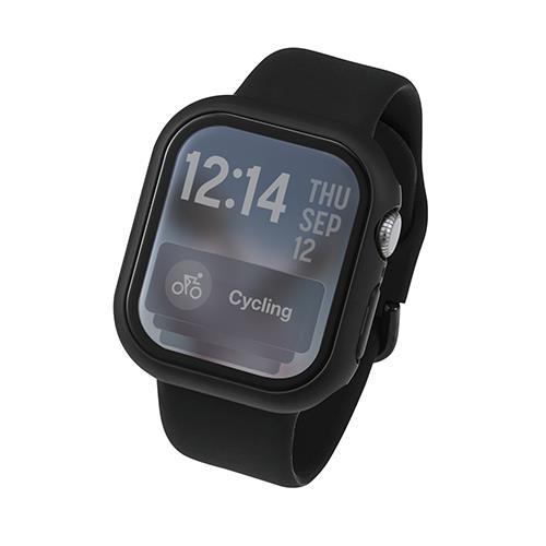 エレコム(ELECOM) AW-25BFCGOBK ブラック アップルウォッチ カバー Series 11/10 (42mm) フルカバー 強化ガラス Gorilla R 10H 耐衝撃PCフレーム