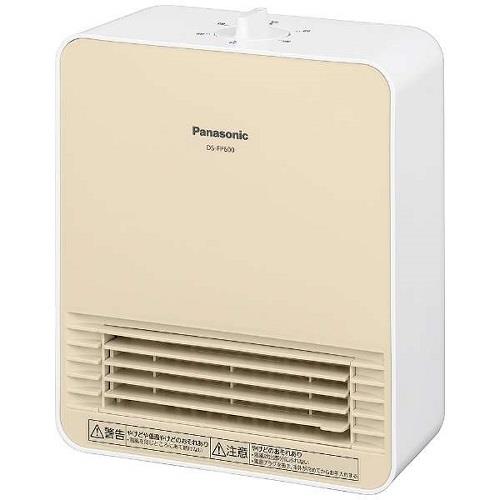パナソニック(Panasonic) DS-FP600-W(ホワイト) ポッカレット セラミックファンヒーター スタンダードタイプ 温風600W 温風2段階 防滴仕様 IPX1