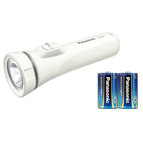 パナソニック(Panasonic) BF-BG41K-W ホワイト 乾電池エボルタNEO付き LED懐中電灯
