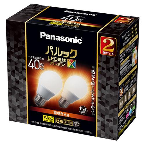 パナソニック(Panasonic) LDA5LDGSZ4F2T LED電球 プレミアX2個入 電球色相当 E26口金 40W形相当 4
