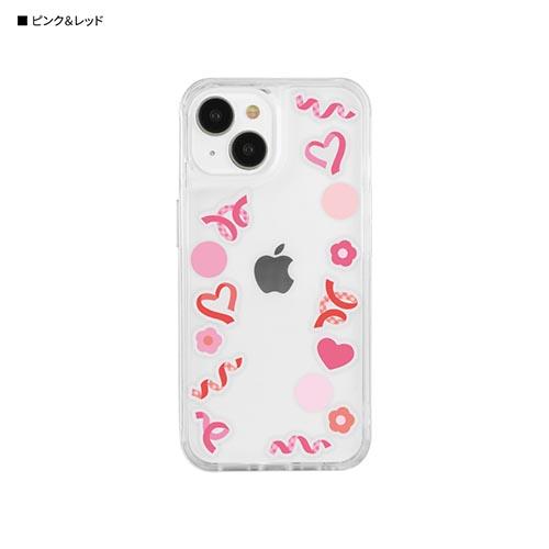 グルマンディーズ(gourmandis) SWC-17PR ピンク&レッド SHOWCASE+ iPhone 15 / 14 / 13 対応 ケース