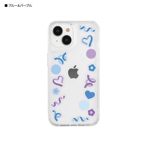 グルマンディーズ(gourmandis) SWC-17BP ブルー&パープル SHOWCASE+ iPhone 15 / 14 / 13 対応 ケース