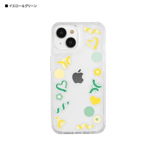 グルマンディーズ(gourmandis) SWC-17YG イエロー&グリーン SHOWCASE+ iPhone 15 / 14 / 13 対応 ケース